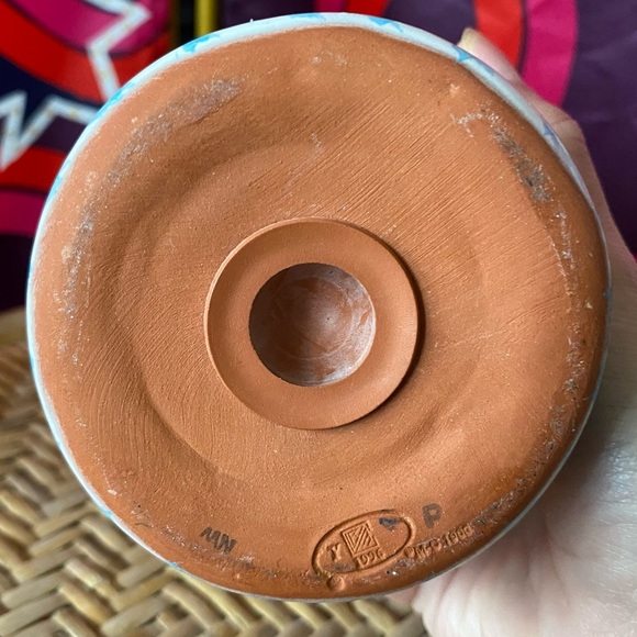 Vintage Mackenzie Childs Sugar Shaker Monet Ceramic Pottery Hand Painted Floral - Picture 8 of 9